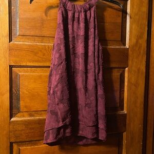 Maurices Deep Red Lace Shirt